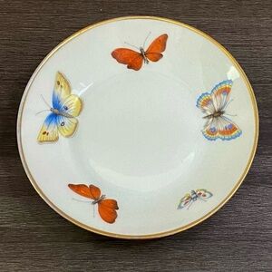 Limoges Butterfly Gold Rimmed Saucer